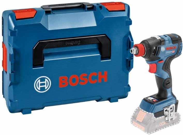 Bosch Professional 18V System accuslagmoeraanzetter GDX 18V-200 C (max. draaimoment: 200 Nm, 1/4 inch-binnenzeskant en 1/2 inch-buitenvierkant, Connect Ready, zonder accu's en oplader, in L-BOXX)