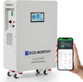 ECO-WORTHY LiFePO4 accu 48 V 314 Ah 16,1 kWh stroomopslag en stroomonderbrekers 200A PACE BMS RS485/CAN/RS232 voor noodstroomvoorziening thuis netonafhankelijke toepassingen zonne-installaties