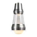 "Modern Hanglamp met Glazen en Stalen Ontwerp"