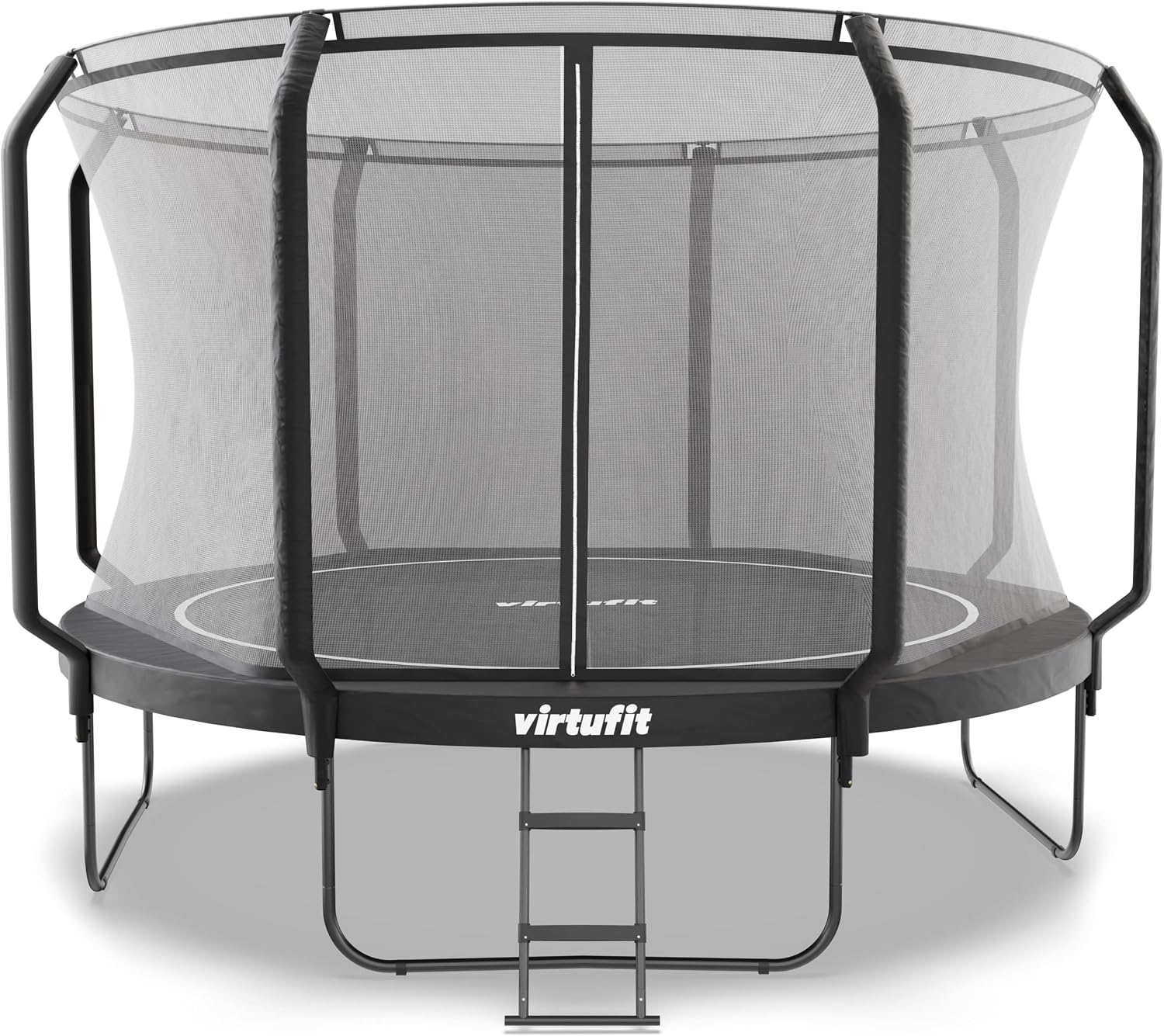 VirtuFit Premium Trampoline met Veiligheidsnet - Zwart - 366 cm