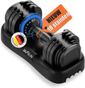 DH FitLife Halterset, verstelbare korte halters, 2,5 tot 25 kg met 18 gewichtsniveaus, halterset, korte halter met gewichten, dumbbellset voor mannen en vrouwen(NIEUW! 1 x 25 kg)