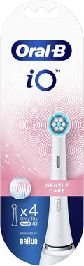 Oral-B iO9N Elektrische tandenborstel met oplaadbare handgreep, iO-magneettechnologie, 2 opzetstukken, kleurendisplay, oplader, reiskoffer, zwart(IO-tandenborstelkopen, wit (4 stuks))