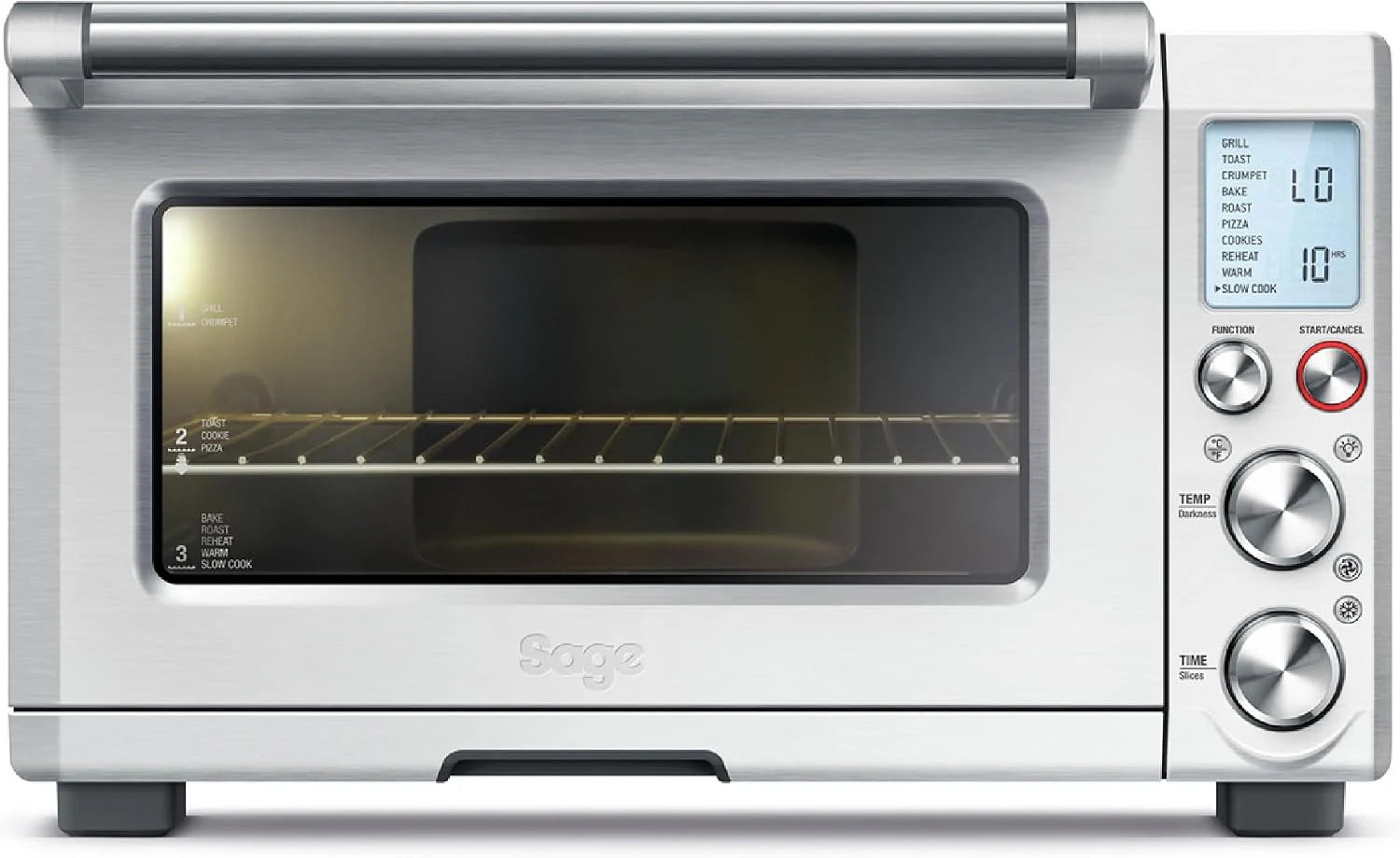 SAGE SOV820 the Smart Oven Pro, Oven, Brushed Stainless Steel(Zonder airfry-functie)