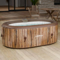 Arebos Opblaasbaar - Hottub voor Innen en Buiten - Opblaasbaar 2 Persoons - 90 Luchtstralen - 190x120 cm - 550L - Opblaasbaar Bubbelbad Massage