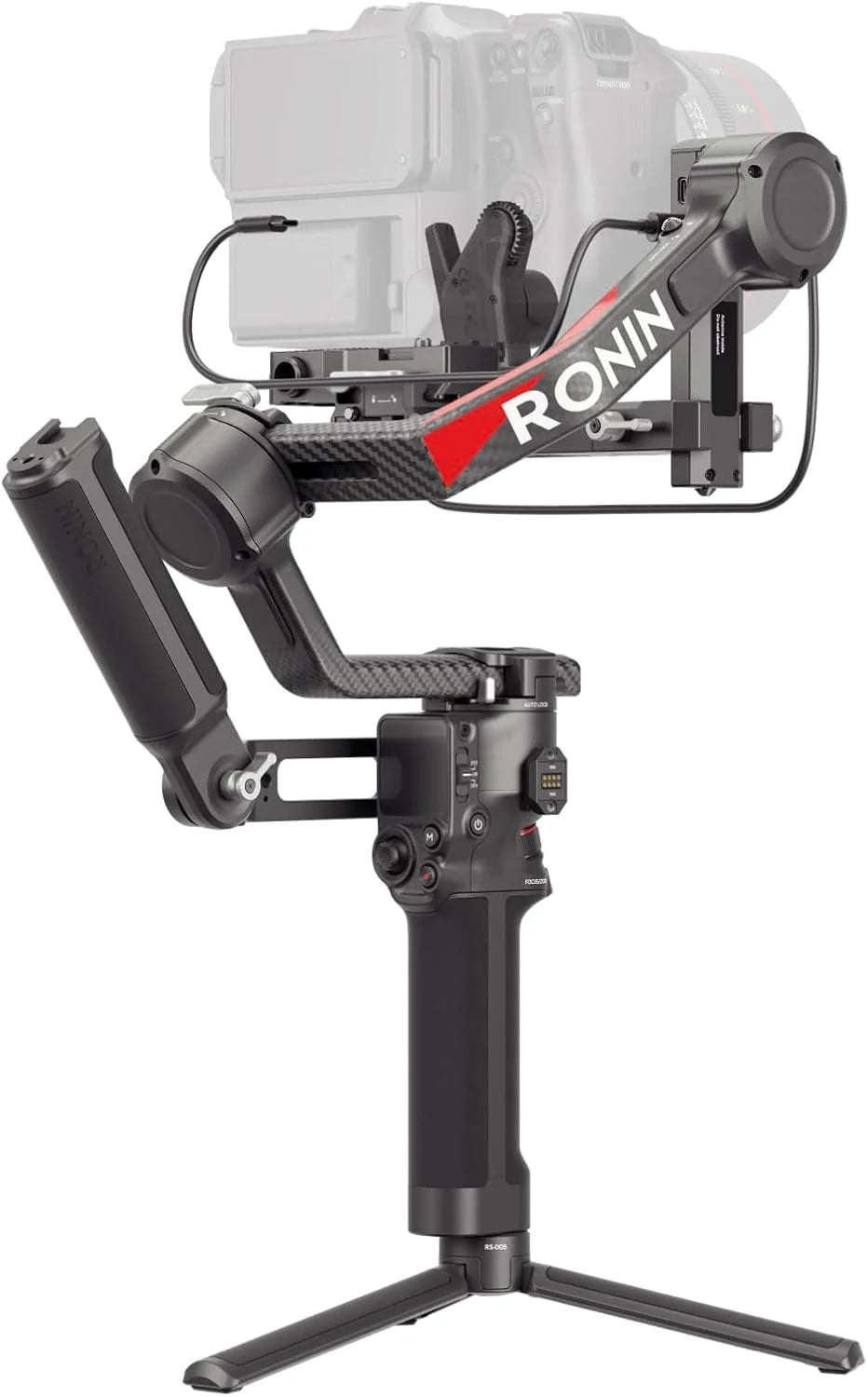 DJI RS 4 Pro, 3-assige gimbalstabilisator voor DSLR- en filmcamera's Canon/Sony/Panasonic/Nikon/Fujifilm, native verticale opnamen, laadvermogen van 4,5 kg, dubbele scherpstelling en zoommotoren(RS4 Pro Combo)