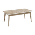 Moderne houten salontafel met elegante afwerking en minimalistisch ontwerp