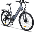 26M208 E-bike, elektrische fiets, 26 inch, trekkingfiets, E-stadsfiets met 36 V en 13 Ah lithium-accu voor een lang bereik tot 100 km, 250 W motor, EU-compatibele vouwfiets met app(Grijs)