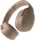 Skullcandy Crusher Evo Draadloze over-ear koptelefoon met Sensory Bass, een accuduur van 40 uur, Extra Charging Cable, microfoon, ondersteuning voor iPhone/Android- en Bluetooth-apparaten, Beige