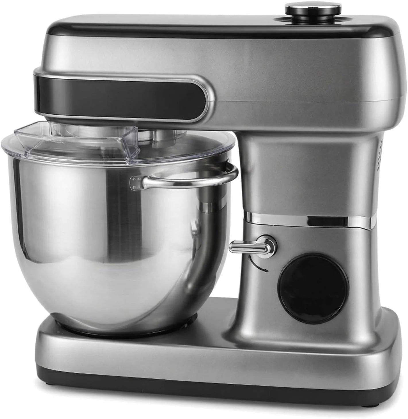Digitale Standmixer 12L 2200W, Kantelbare Keukenmixer met LED-display en Fermentatiefunctie, Deeghaak, Klopper en Garder voor Thuisbakken
