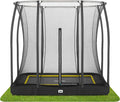 Salta Comfort Edition Ground - Inground trampoline met veiligheidsnet - Rechthoekig - 214x153, 305x214, 366x244cm - Zwart/Groen/Roze(214x153cm/Zwart)