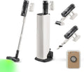 roborock H60 Hub Ultra draadloze stofzuiger met 3 liter auto-empty station, laadstation, 90 min. afneembare accu, 210 AW zuigvermogen voor grof vuil en dierenharen, anti-klitborstel voor de vloer(H60 Hub Pro)