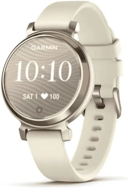 Garmin Lily 2-35mm - Dames smartwatch - Stijlvol ontwerp - Activity tracker - 18 sport apps - 5 dagen batterij - Slaap tracking - Cream Gold