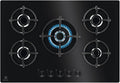Kookplaat serie 600 Gas on Glass 75 cm(Serie 600 | 75 cm/Zwart - Egg75372k)