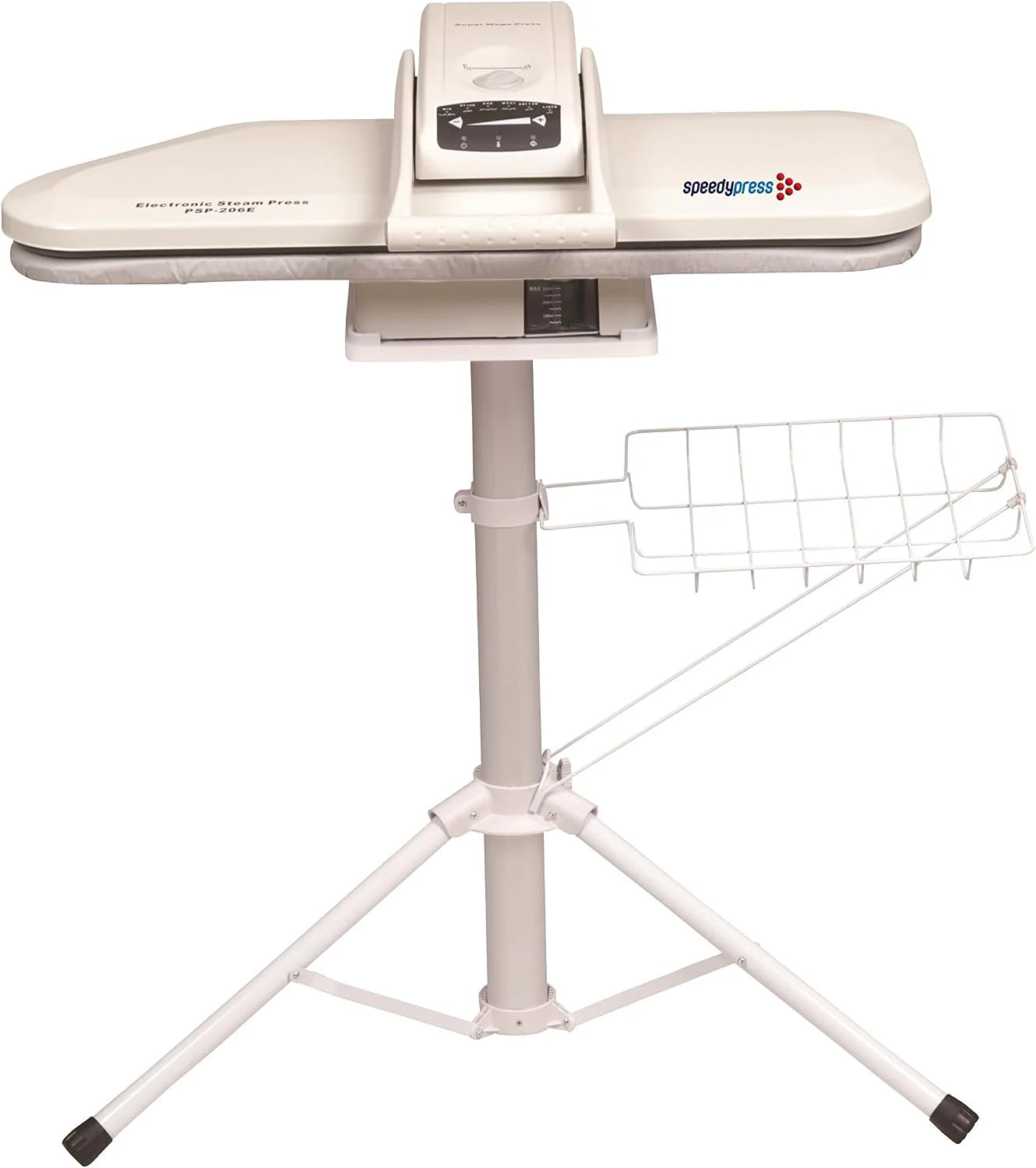 Geavanceerde Strijkpers - Dubbele Maat met Standaard van Speedypress, 80cm y 31cm; 1.600 watt (+ GRATIS Vervanging Reservescherm (Omslag, Hoes, Dekking) en Schuim Ondervilt)