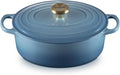 Le Creuset Braadpan Ovaal in Geëmailleerd Gietijzer, 27 cm, 4,1 L, Chambray, 21178274344441